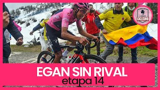 EGAN BERNAL VUELA EN EL ZONCOLÁN  etapa 14 giro de Italia 2021 [upl. by Hein]