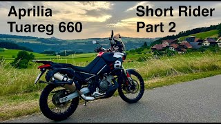 Aprilia Tuareg 660 for short rider  part 2 [upl. by Hgiellek514]