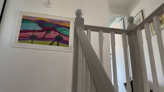 How to paint a wooden stair bannister rail [upl. by Prior]