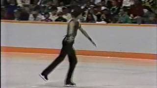 Heiko Fischer FRG  1988 Calgary Figure Skating Mens Long Program US ABC [upl. by Nomzaj]