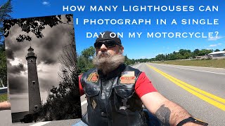 Landscape photography on a motorcycle 220 miles and 5 lighthouses [upl. by Nrublim535]