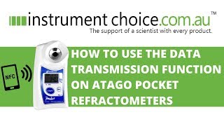 How to use the Data Transmission Function on Atago Pocket Refractometers [upl. by Yahsat]