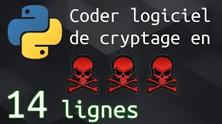 🔒 Coder logiciel de cryptage avec python en 14 lignes [upl. by Laehctim615]