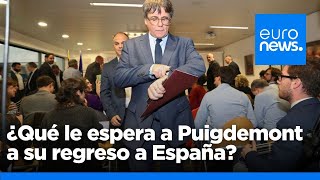 Carles Puigdemont anuncia que ha comenzado su viaje de regreso a España quotTengo que estarquot [upl. by Tirzah]