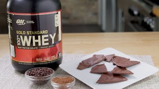 Gold Standard 100 Whey  Protein Bark Recipe [upl. by Brien228]