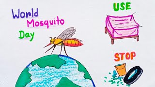 Dengue Awareness Poster Drawing  how to draw DENGUE AWARENESS drawing  Dengue Awareness Drawing [upl. by Emmerie]