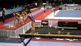 Katelyn Ohashi  Balance Beam  2012 Kelloggs Pacific Rim Championships Podium Training [upl. by Trebreh]