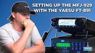 Setup The MFJ929 Antenna Tuner amp Yaesu FT891 [upl. by Stella628]