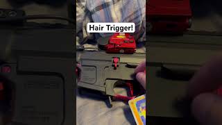 Hair Trigger with Polarstar F2airsoft airsoft speedsoft speedqb airsoftguns [upl. by Aihsik604]