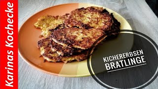 Meine Kichererbsen Bratlinge sehr gesund und eiweißreich karinaskochecke kochen [upl. by Assilac]