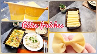 Pâtes fraîches maison sans laminoire  Lasagne et cannelloni recette INRATABLE  pas à pas😍 [upl. by Aihsi673]