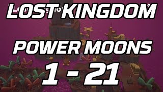 Super Mario Odyssey Lost Kingdom Power Moons 1  21 Guide [upl. by Gnov]