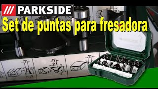 Set de puntas para fresadora de parkside [upl. by Arretnahs]