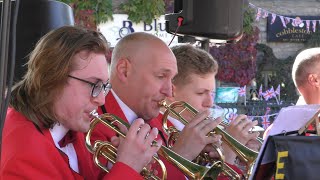 GRASSINGTON 2021 1940s Weekend  EARBY BRASS BAND [upl. by Gnuhp79]