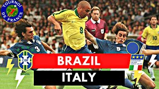 Brazil vs Italy 33 All Goals amp Highlights  1997 Tournoi de France [upl. by Freiman]