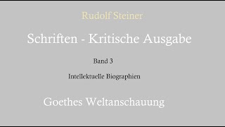 Rudolf Steiner  GW 8196 Die Metamorphosenlehre 13 [upl. by Burkle]