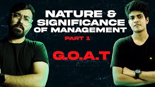 Class 12th  Nature and Significance of Management  Part 01  Commerce Baba GOAT [upl. by Ahsiek]