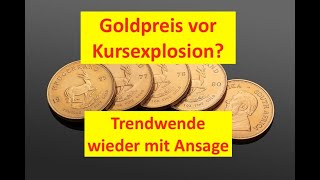 Goldpreis vor der Kursexplosion Gold Trendwende mit Ansage eingeläutet  Barrick Gold XAUSD [upl. by Nimocks]