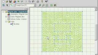 QuickField Example Magnet Simulation Magnetostatics [upl. by Epilef]