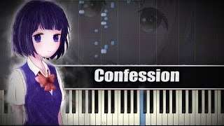 Confession Kuzu no Honkai  Synthesia  Piano Tutorial [upl. by Armmat]