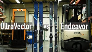 UltraVector vs Endeavor  Voile Ski Shootout [upl. by Etnecniv]