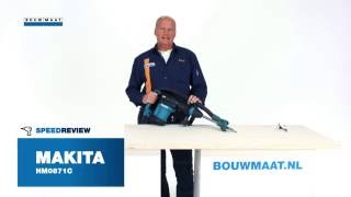 Makita HM0871C breekhamer Speedreview [upl. by Llerraj]