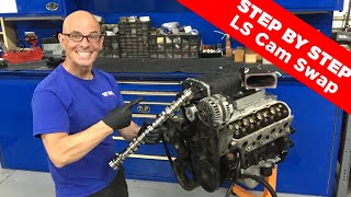 HOW TO SWAP AN LS CAM STEP BY STEP INSTRUCTIONS SWAPPING A 53L BTR LS CAM WITH FULL DYNO RESULTS [upl. by Ahserkal628]