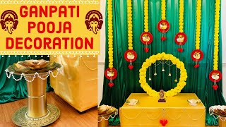 Simple amp Easy Navratri decoration ideas for home using saree  diwali decoration  durgapuja [upl. by Woody]