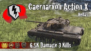 Caernarvon Action X  65K Damage 3 Kills  WoT Blitz Replays [upl. by Scholem]