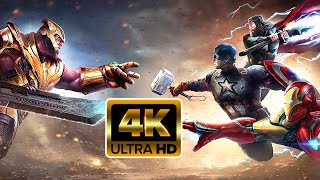 4K  Ultimato  Thanos Vs Cap america Homem de Ferra e Thor  Dublado  4K [upl. by Ylirama914]