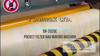 POCKET FILTER BAG MAKING MACHINE SN2020E [upl. by Ycat481]