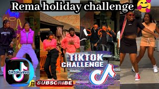 rema holiday fast version tiktok challenge holiday remaholiday tiktokchallenge2023 [upl. by Perren]