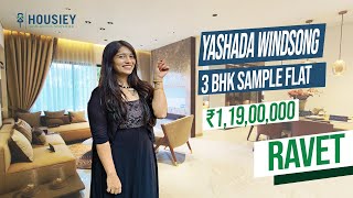 Yashada Windsong Ravet  3 BHK Sample Flat Tour  Yashada Realty Ravet [upl. by Airrej]