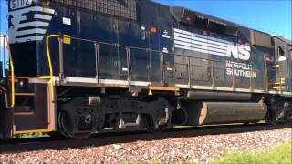 Norfolk Southern Trains In St Peters MO  080417 [upl. by Hillinck]