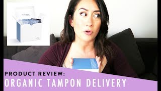 I Tried 100 Organic Tampon Delivery from Lola  Product Review [upl. by Mendelson]