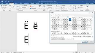 How to type Letter E with Diaeresis in Word [upl. by Ahsena453]