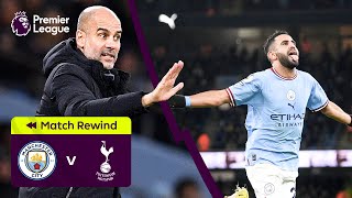 BEST COMEBACK IN HISTORY Manchester City 42 Spurs  Highlights [upl. by Anillehs]