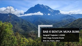 Nota Geografi Tingkatan 1 KSSM Bab 6 Bentuk Muka Bumi [upl. by Nevile494]