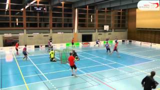 Unihockey quotSmall Gamesquot 4 gegen 4 mit Toren in der Mitte [upl. by Nawuq]