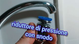 Rubinetto acqua lavello come installare un riduttore di pressione rompigetto con snodo [upl. by Ynoble]