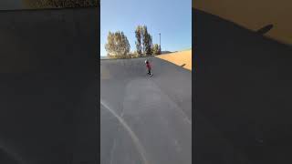 6 year old riding scooter at Wasatch County Skatepark in Midway Utah [upl. by Eevets]