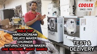 HARD ICE CREAM  GELATO MACHINE AND NATURAL ICECREAM CHURNER TESTING AND DELIVERING TO CUSTOMERS [upl. by Twelve]