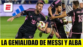 EL DRAMÁTICO GOL de MESSI con Inter Miami vs LA Galaxy JUGADÓN que se armaron con Jordi Alba  MLS [upl. by Eeslehc]