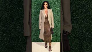 Gabrielle Union Brown Skin Beauty Slay  LFW Show gabrielleunion fashionpolice burberry lfw [upl. by Leaffar]