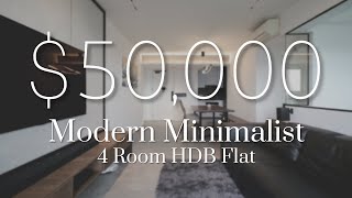 HDB 4 Room HOME TOUR A Modern Minimalists Paradise [upl. by Maurene]