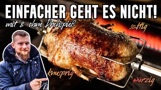 EINFACHER GEHT ES NICHT Festtagsente vom Gasgrill knusprig amp saftig zubereiten  grillen  Rezept [upl. by Oman147]