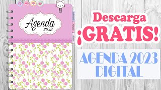 ✨️ Agenda 2023 GRATIS para imprimir  Agenda digital 🥳  agenda 2023 [upl. by Eelhsa]