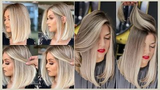 Long Layered Bob haircuts and Two Tone hair color ideas for women according to celeb Hairstylist [upl. by Atarman]