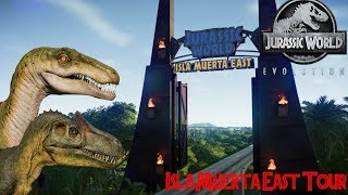 Jurassic World Evolution ISLA MUERTA EAST TOUR [upl. by Nocaj]