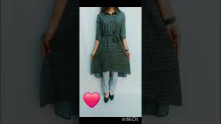 A line kurti design 😊👗youtubeshorts fashiondesiger fashion youtubevideo instareels [upl. by Assilam]